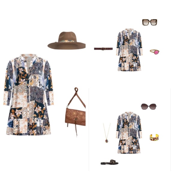 Johnny Was Luna Silk Mini Dress Size Medium - Picture 16 of 16